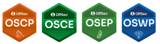 OSCP · OSCE · OSEP · OSWP