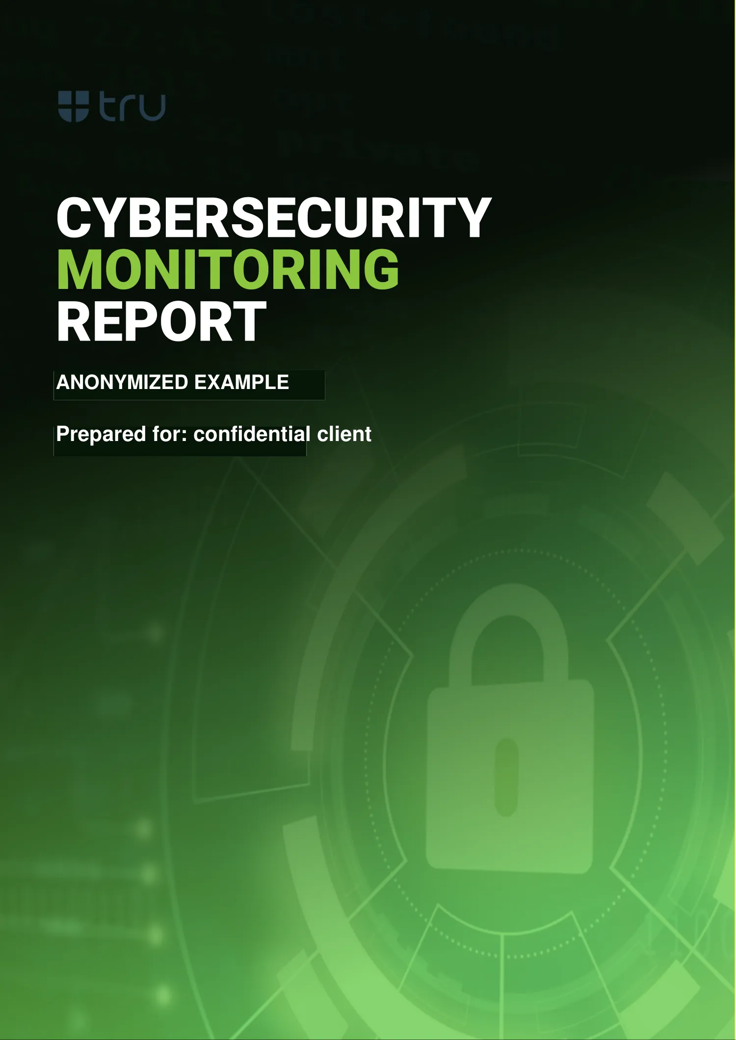 SOC executive report — page 1